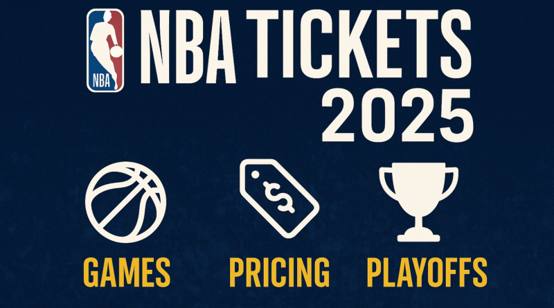 NBA Tickets 2025 promotional banner – games, pricing, playoffs