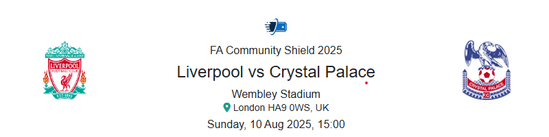 Liverpool vs Crystal Palace